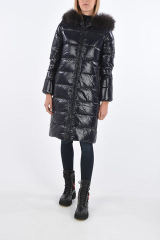 detachable real fur trim ALIA down jacket