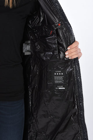 detachable real fur trim ALIA down jacket
