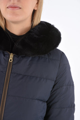 detachable real fur trim CARYSDUE down jacket