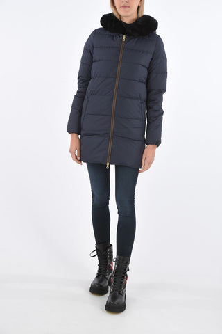 detachable real fur trim CARYSDUE down jacket