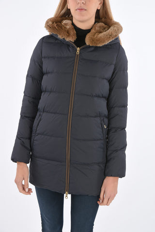 detachable real fur trim CARYSDUE down jacket