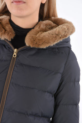 detachable real fur trim CARYSDUE down jacket