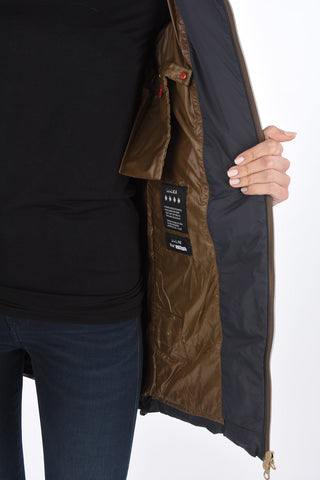 detachable real fur trim CARYSDUE down jacket