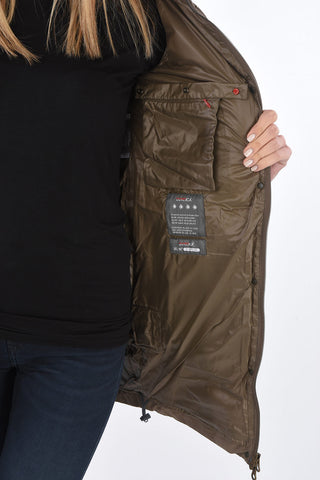 detachable real fur trim CAITLIN down jacket