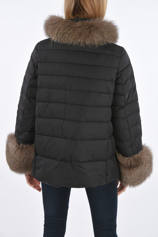 detachable real fur trim KERRIN down jacket