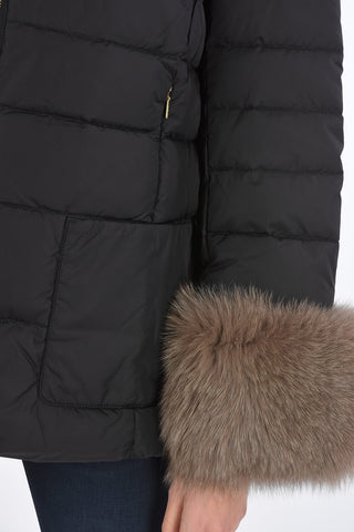 detachable real fur trim KERRIN down jacket