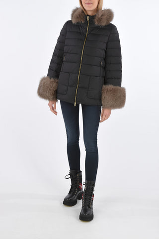 detachable real fur trim KERRIN down jacket