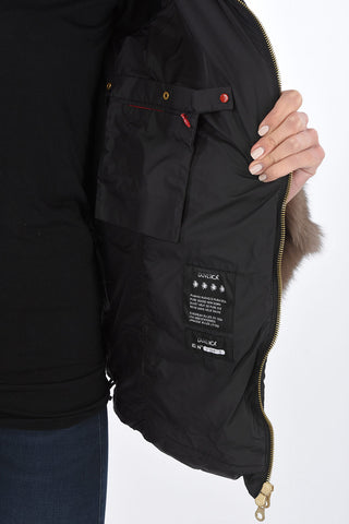 detachable real fur trim KERRIN down jacket