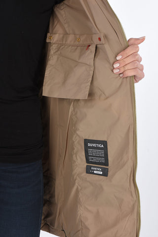 removable real fur LEXYDUE down jacket with zip closure