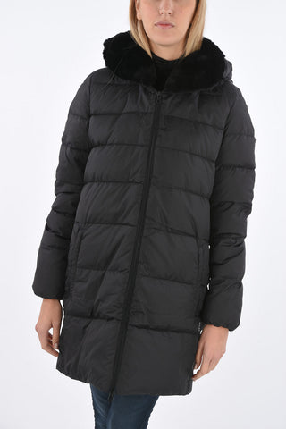 detachable real fur trim CARYSDUE down jacket