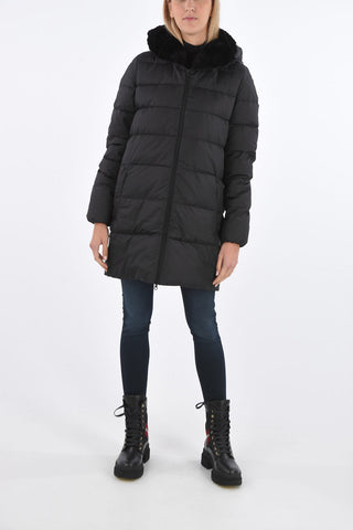 detachable real fur trim CARYSDUE down jacket
