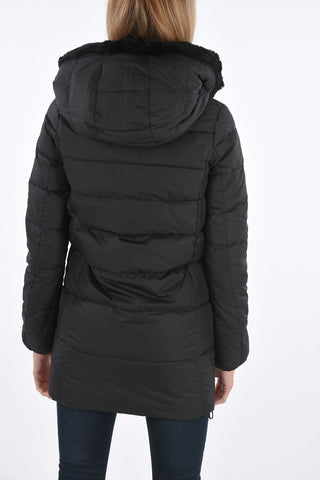 detachable real fur trim CARYS down jacket