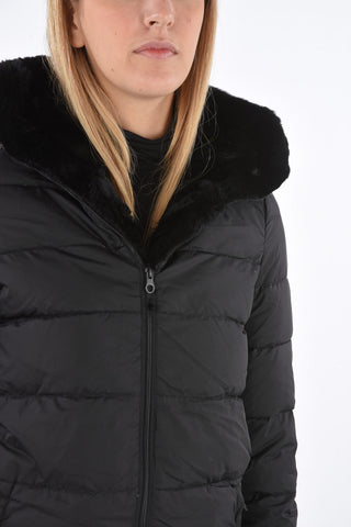 detachable real fur trim CARYS down jacket