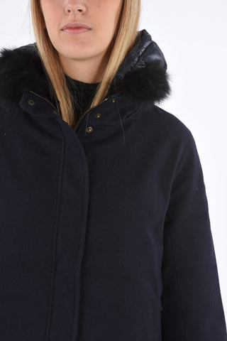 Fox Fur Application EIBHLIN Unstructured Down Jacket