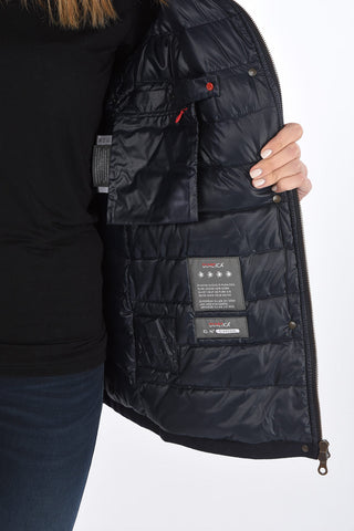 Fox Fur Application EIBHLIN Unstructured Down Jacket