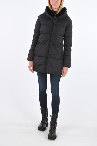 detachable real fur trim ARWEN down jacket