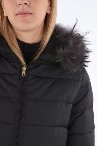 removable real fur SAOIRSE long down jacket