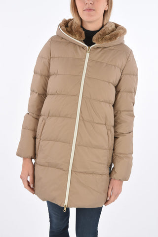 detachable real fur trim CARYSDUE down jacket
