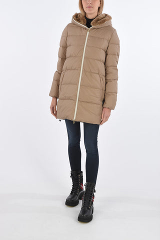 detachable real fur trim CARYSDUE down jacket