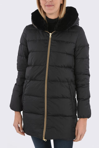 detachable real fur trim CARYSDUE down jacket