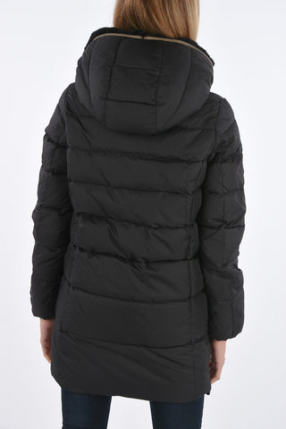 detachable real fur trim CARYSDUE down jacket