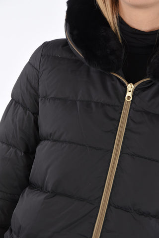 detachable real fur trim CARYSDUE down jacket