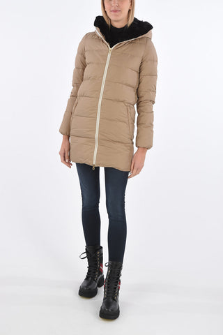 detachable real fur trim CARYS down jacket