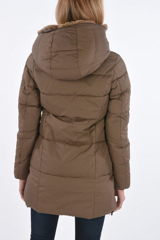 removable real fur ARWEN down jacket with hood