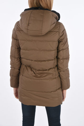 detachable real fur trim CARYS down jacket