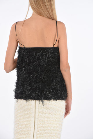Glittered Sleeveless Top