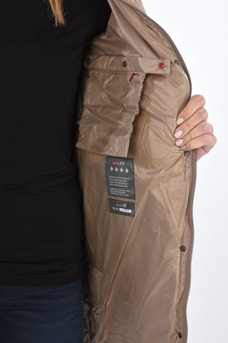 detachable real fur trim CAITLIN down jacket