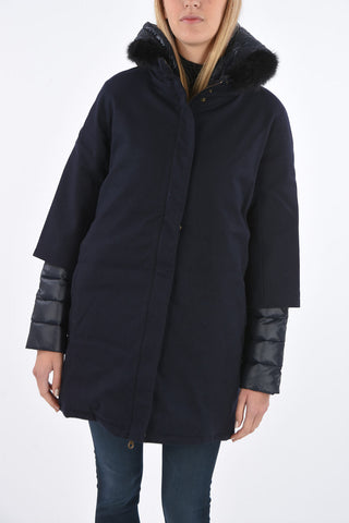 Fox Fur Application EILIDH Unstructured Down Jacket
