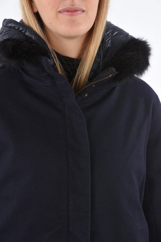 Fox Fur Application EILIDH Unstructured Down Jacket
