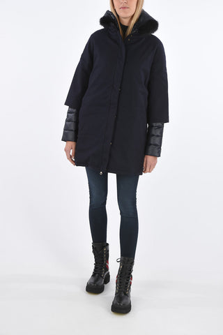Fox Fur Application EILIDH Unstructured Down Jacket