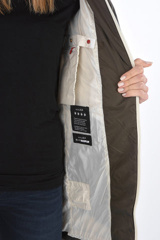 ful zipped closure CARYSDUE down jacket with removable real fur