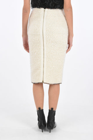 Under the Knee pencil Skirt with zip back closure
