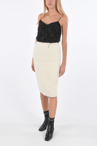 Under the Knee pencil Skirt with zip back closure