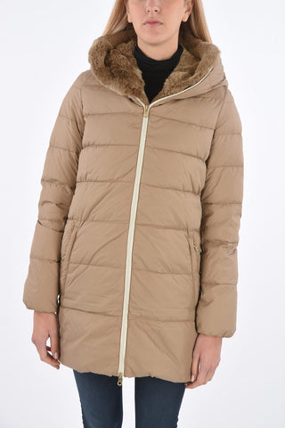 detachable real fur trim CARYS down jacket