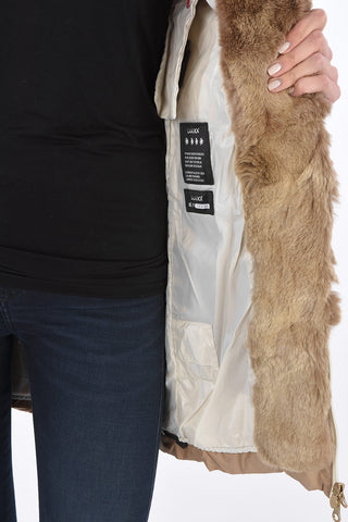 detachable real fur trim CARYS down jacket