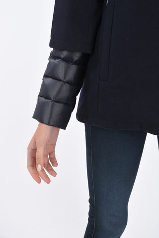 Fox Fur Application EIBHLIN Unstructured Down Jacket
