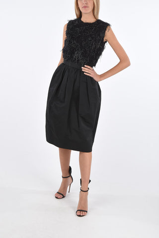 zipped closure bubble Dress
