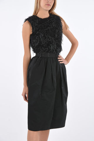 zipped closure bubble Dress