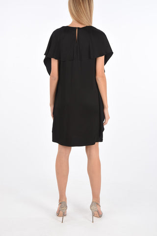 Knee Dress with Cape Sleeves