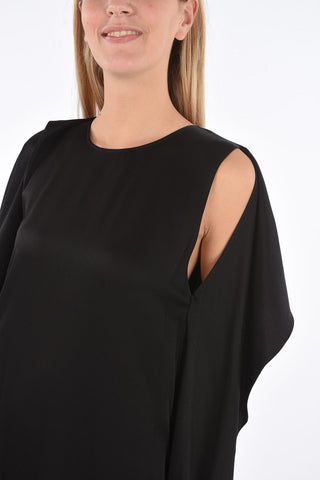 Knee Dress with Cape Sleeves