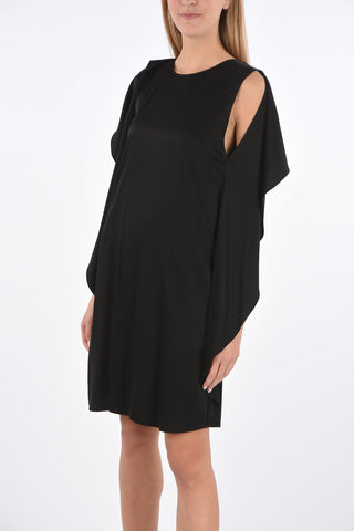 Knee Dress with Cape Sleeves
