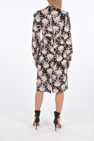Silk Floral bodycon Dress
