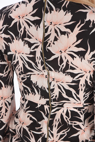 Silk Floral bodycon Dress