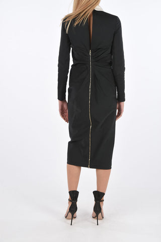 chemisier maxi con chiusura zip 