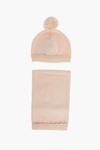 Cappello e Sciarpa in Cotone e Lana