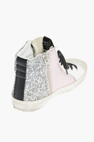 Leather Glittered Sneakers